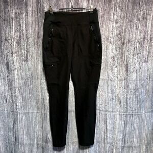Athleta Headlands Hybrid Cargo II Tight Legging Zipper Pocket Black Women Size 6